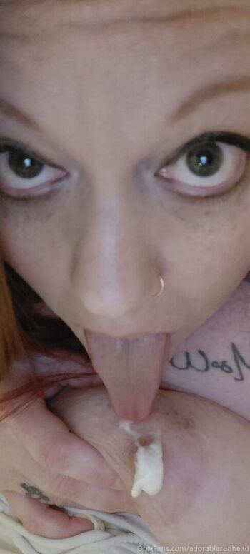 Full leaked Adorableredhead private photo
