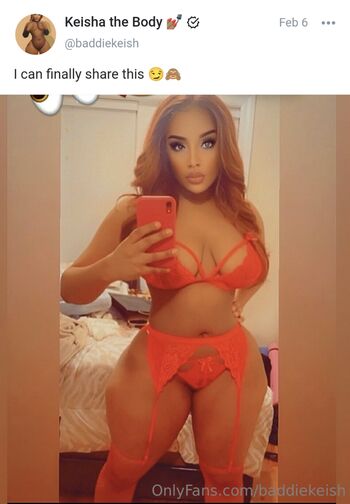 Full leaked Baddiekeish private photo
