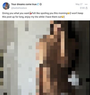 Full leaked Barbieheadass private photo