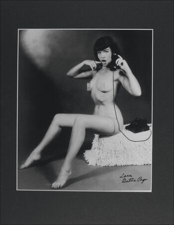 Full leaked Bettie page private photo