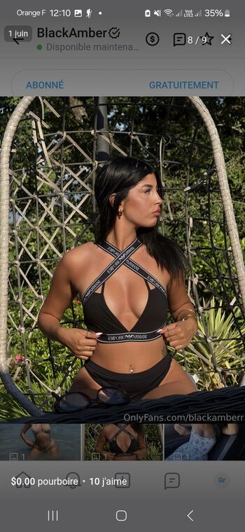 Full leaked Blackamber private photo
