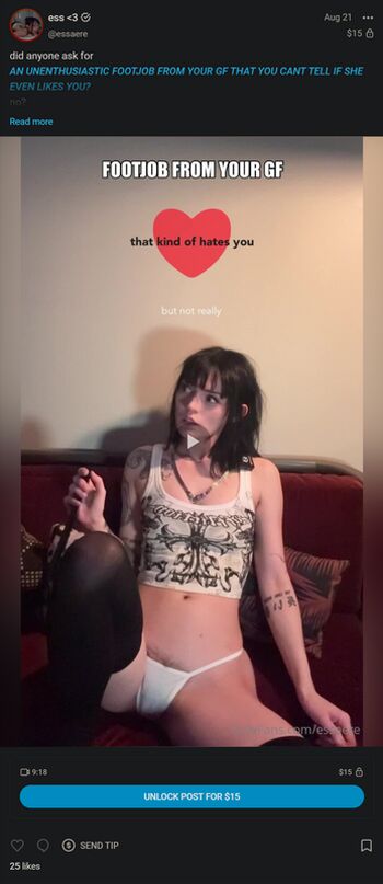 Full leaked Essaere private photo