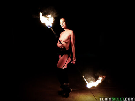 Full leaked Fire dancer private photo