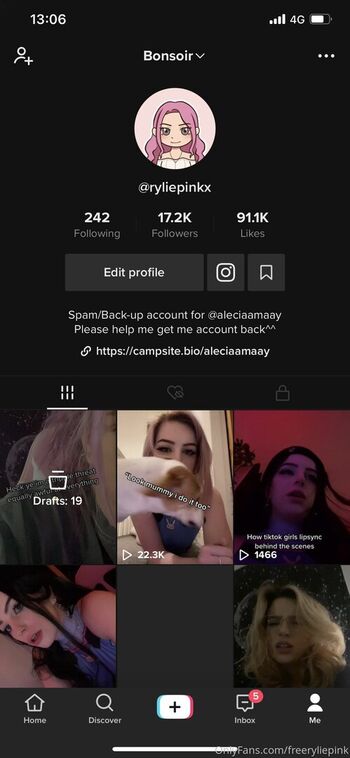 Full leaked Freeryliepink page private photo