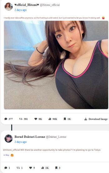 Full leaked Hitomi tanaka private photo