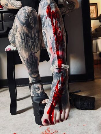 Full leaked Inked feet page private photo