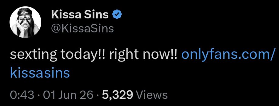 Full leaked Kissa sins private photo