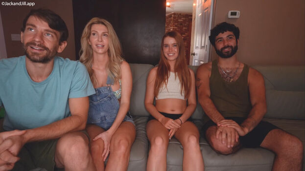 Full leaked Penis size difference threesome private photo