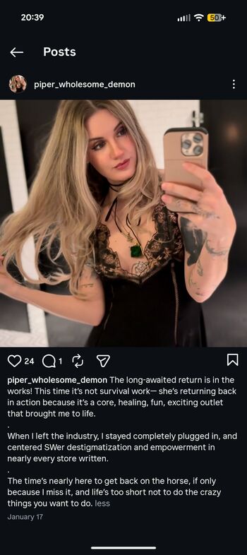 Full leaked Piper cj private photo