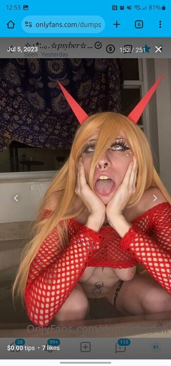 Full leaked Psyberdoll private photo