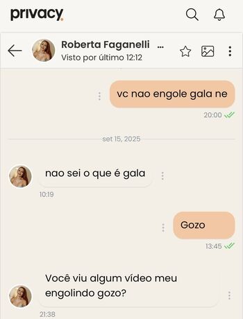 Full leaked Roberta faganelli private photo