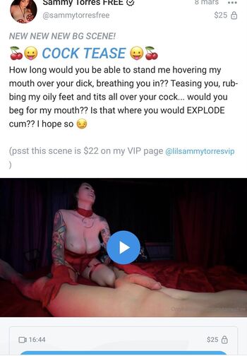 Full leaked Sammy torres private photo