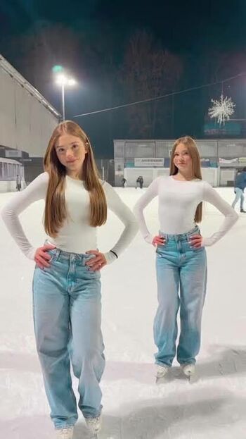 Full leaked Twins on ice private photo