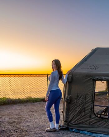 Full leaked Young camping private photo